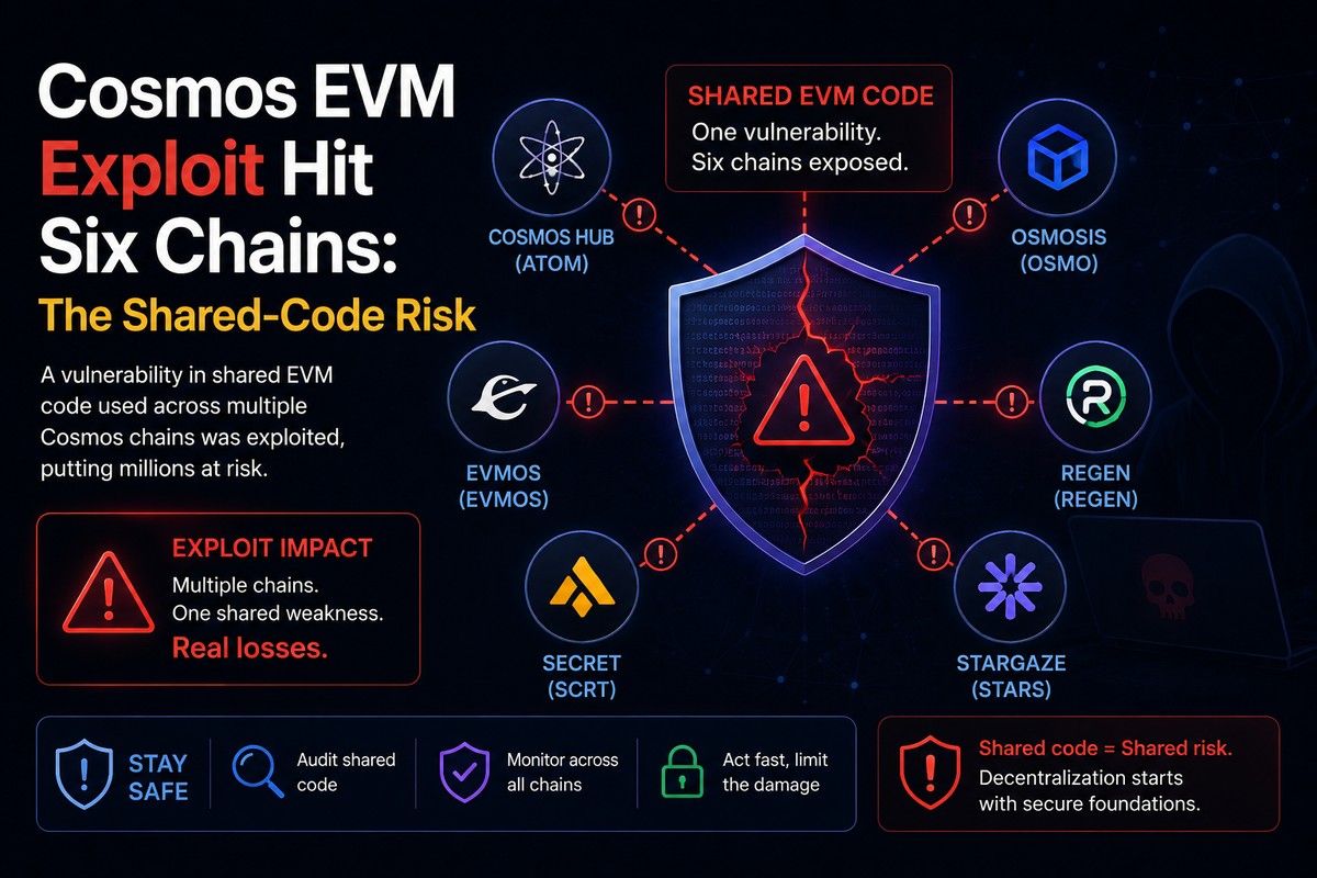 Cosmos EVM Exploit Hit Six Chains: The Shared-Code Risk