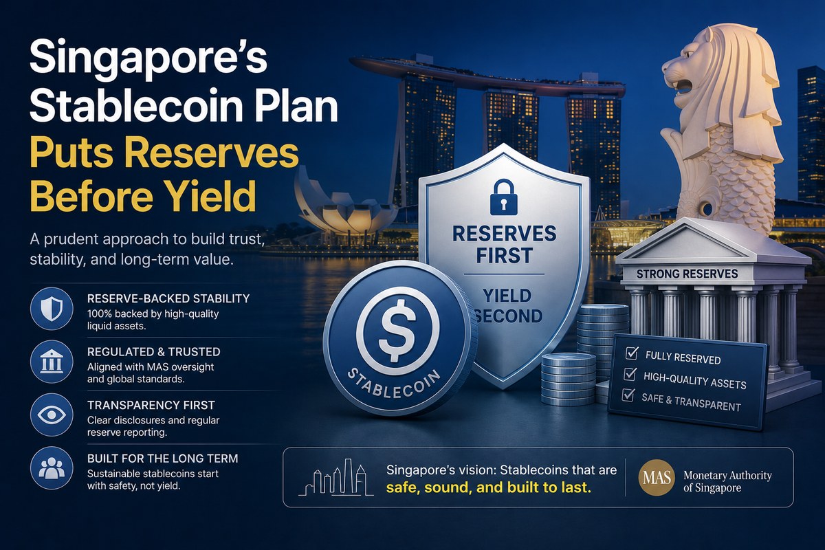 Singapore’s Stablecoin Plan Puts Reserves Before Yield