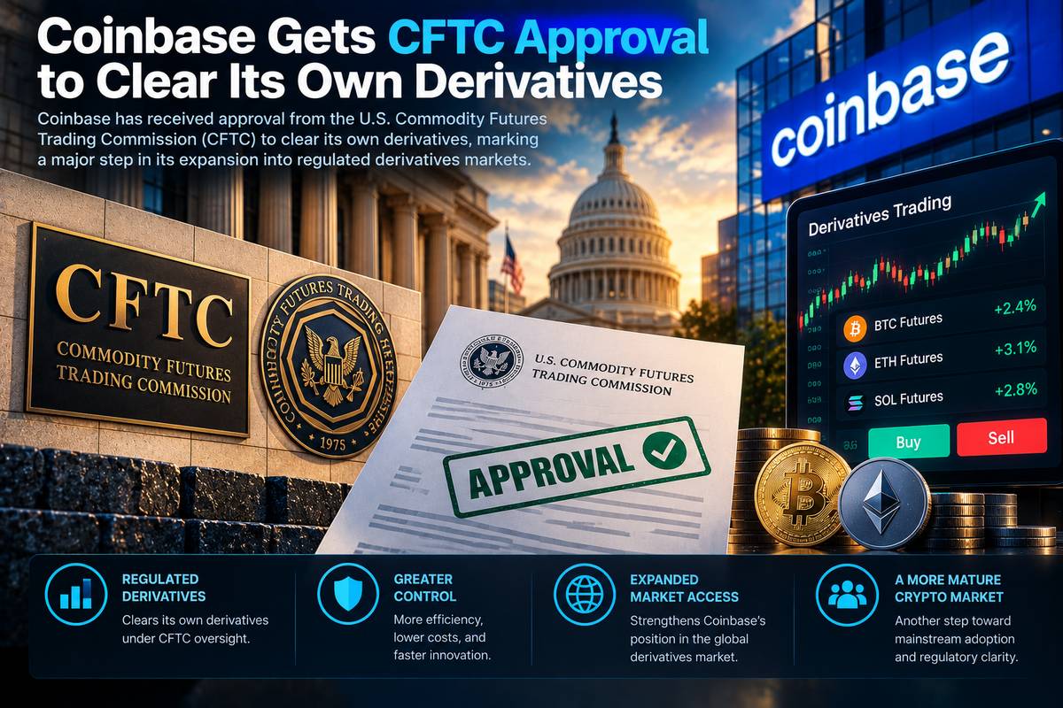 Coinbase получила разрешение CFTC на собственный клиринг