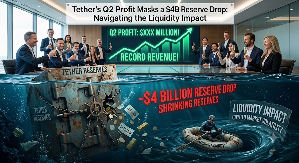 Tether's Q2 Profit Masks a $4B Reserve Drop: Navigating the Liquidity Impact