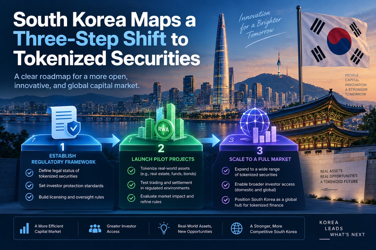 South Korea Maps a Three-Step Shift to Tokenized Securities