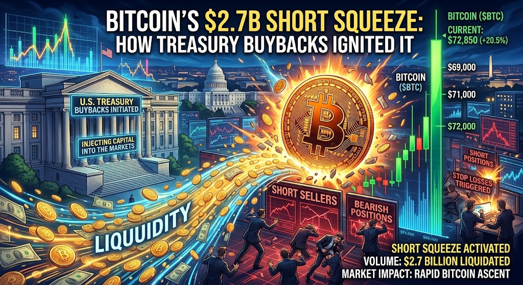 Bitcoin's $2.7B Short Squeeze: How Treasury Buybacks Ignited It