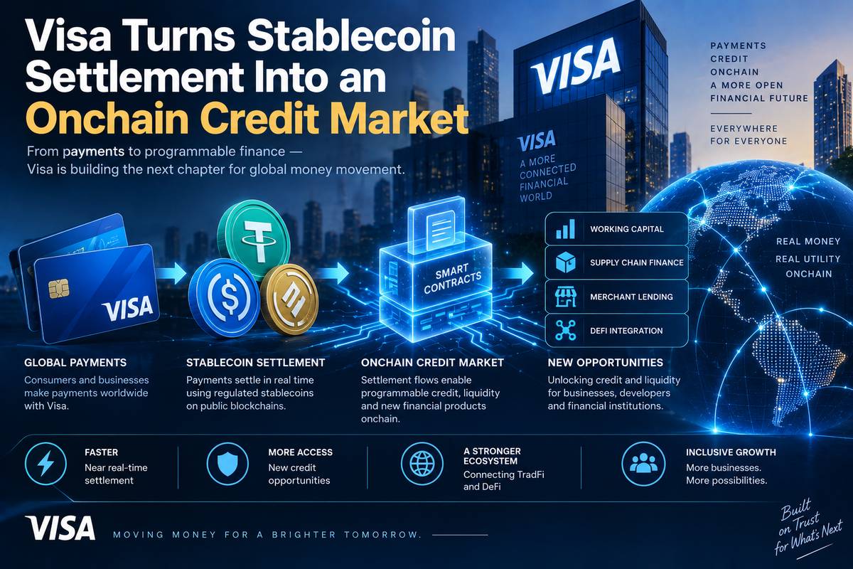 Visa Turns Stablecoin Settlement Into an Onchain Credit Market