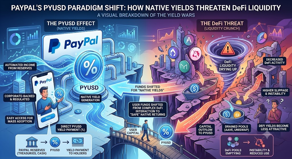 PayPal’s PYUSD Paradigm Shift: How Native Yields Threaten DeFi Liquidity